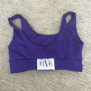 Five Dancewear Brookyln Bra size Small in Purple, Lightly used